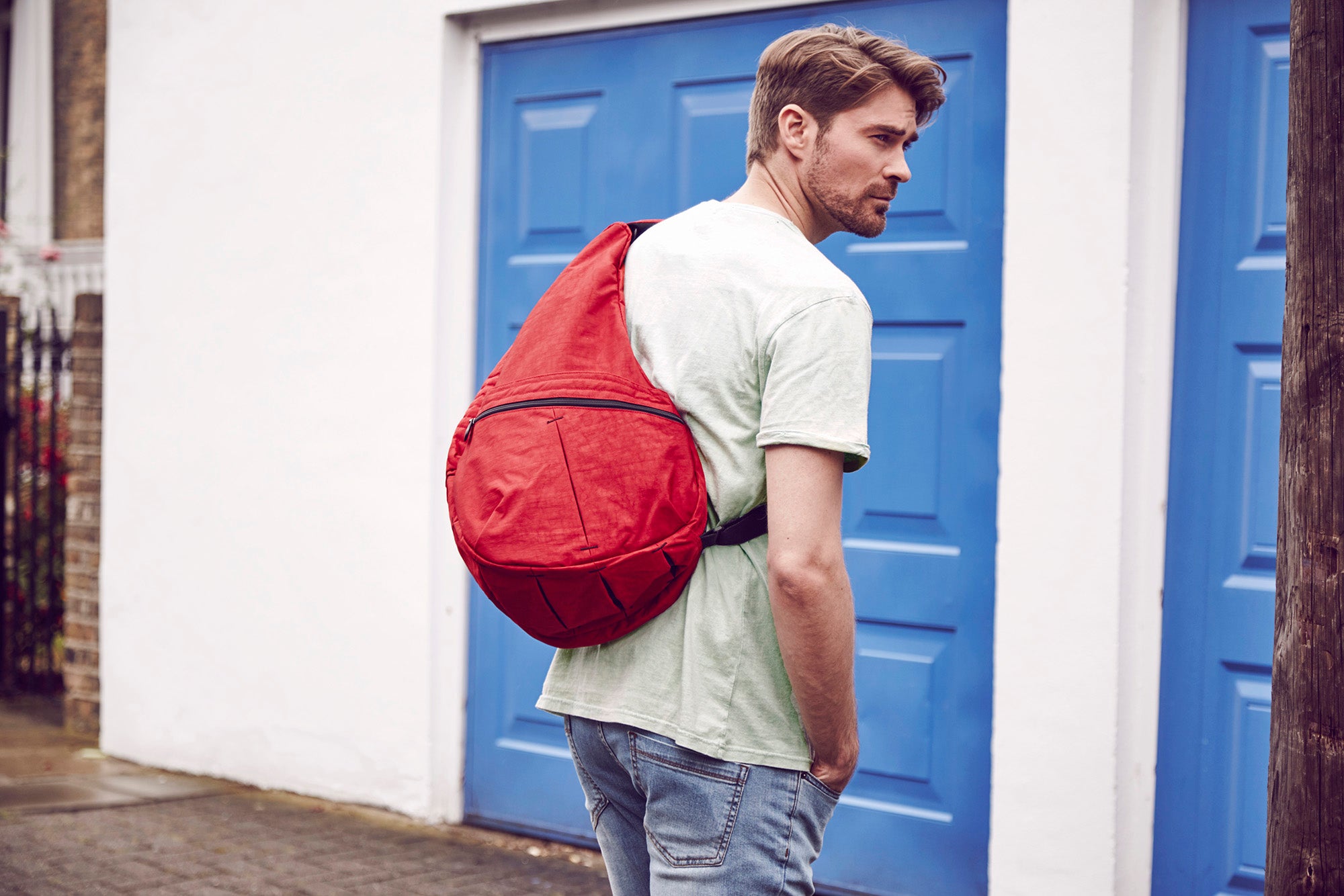 ヘルシーバックバッグ ビッグバッグ クリムゾン 24AW 24SS BIGBAG eギフト対象 For Her RED TEXTURED NYLON Textured nylon Crimson アクティブ&アウトドア エキュート赤羽2208 コアクラシック テクスチャードナイロン ノベルティS以上 ビッグバッグ レッド