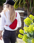 ヘルシーバックバッグ テクスチャードナイロン バッグレット クリムゾン For Her LARGE BAGLETT RED TEXTURED NYLON Textured nylon Crimson エキュート赤羽2208 コアクラシック テクスチャードナイロン テクスチャードナイロンラージバッグレット ノベルティフォンタブ バッグレット ラージバッグレット レッド 配送希望日時指定不可 7)ポイントアップ&クーポン広告