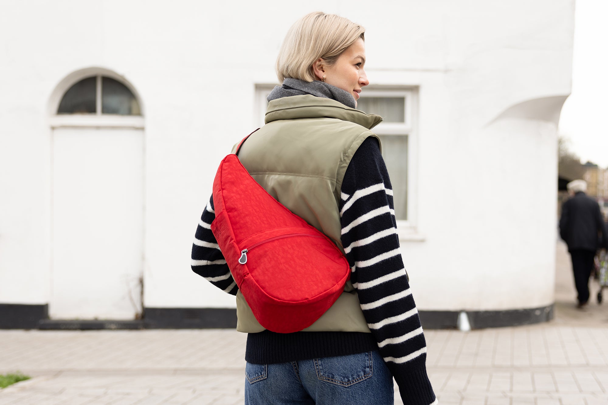 ヘルシーバックバッグ テクスチャードナイロン Sサイズ クリムゾン 24AW 24SS eギフトカタログ掲載商品 eギフト対象 For Her For Him RED S size Sサイズ TEXTURED NYLON Textured nylon Crimson エキュート赤羽2208 コアクラシック テクスチャードナイロン テクスチャードナイロンSサイズ ノベルティS以上 大容量ジッパーポケット付きSサイズ 7)ポイントアップ&クーポン広告