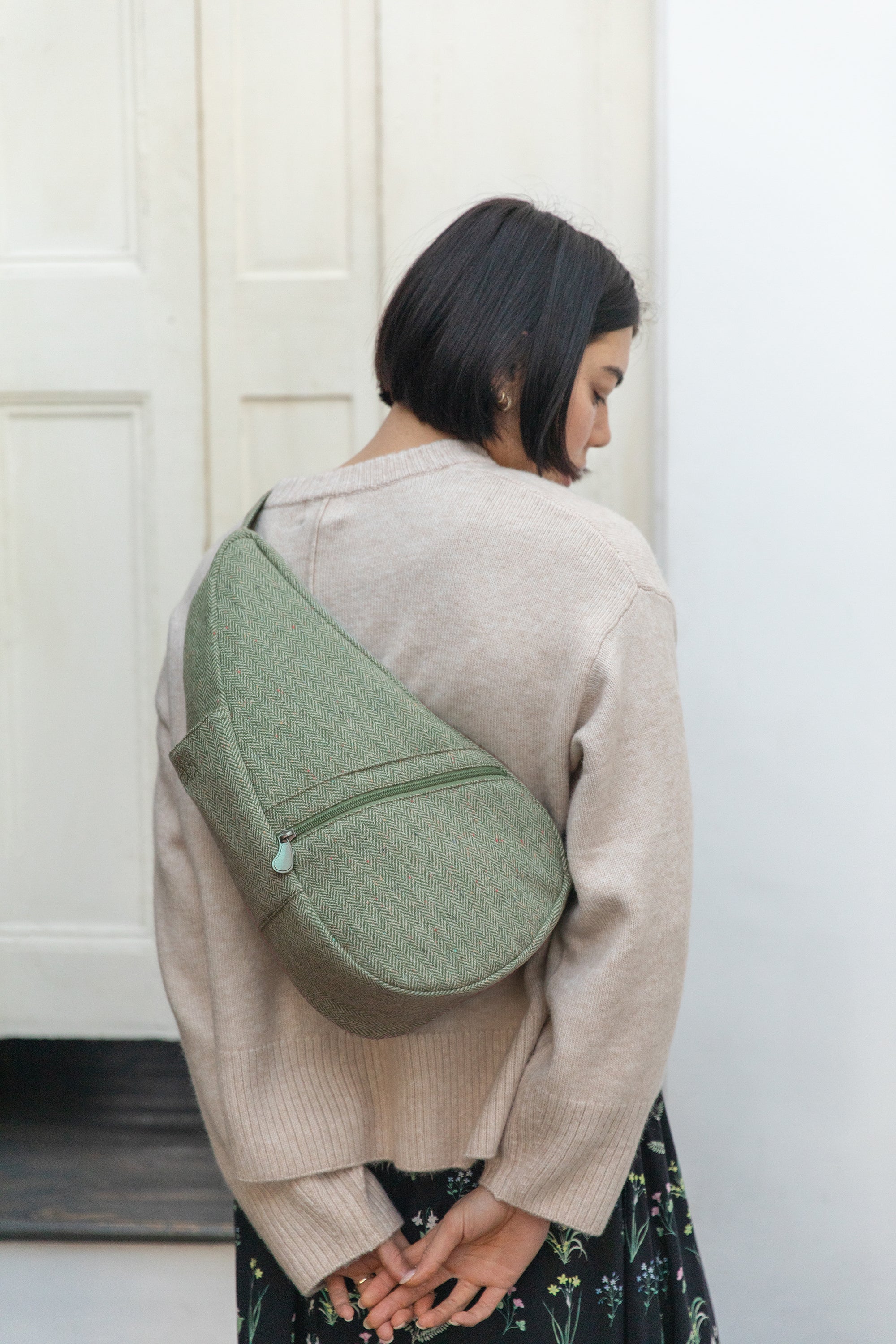 ヘルシーバックバッグ ヘリンボーン Sサイズ 2023AW NEW 23AW eギフト対象 GREEN S size SALE Sサイズ グリーン スペシャルエディション パターン&プリント ポイント対象外