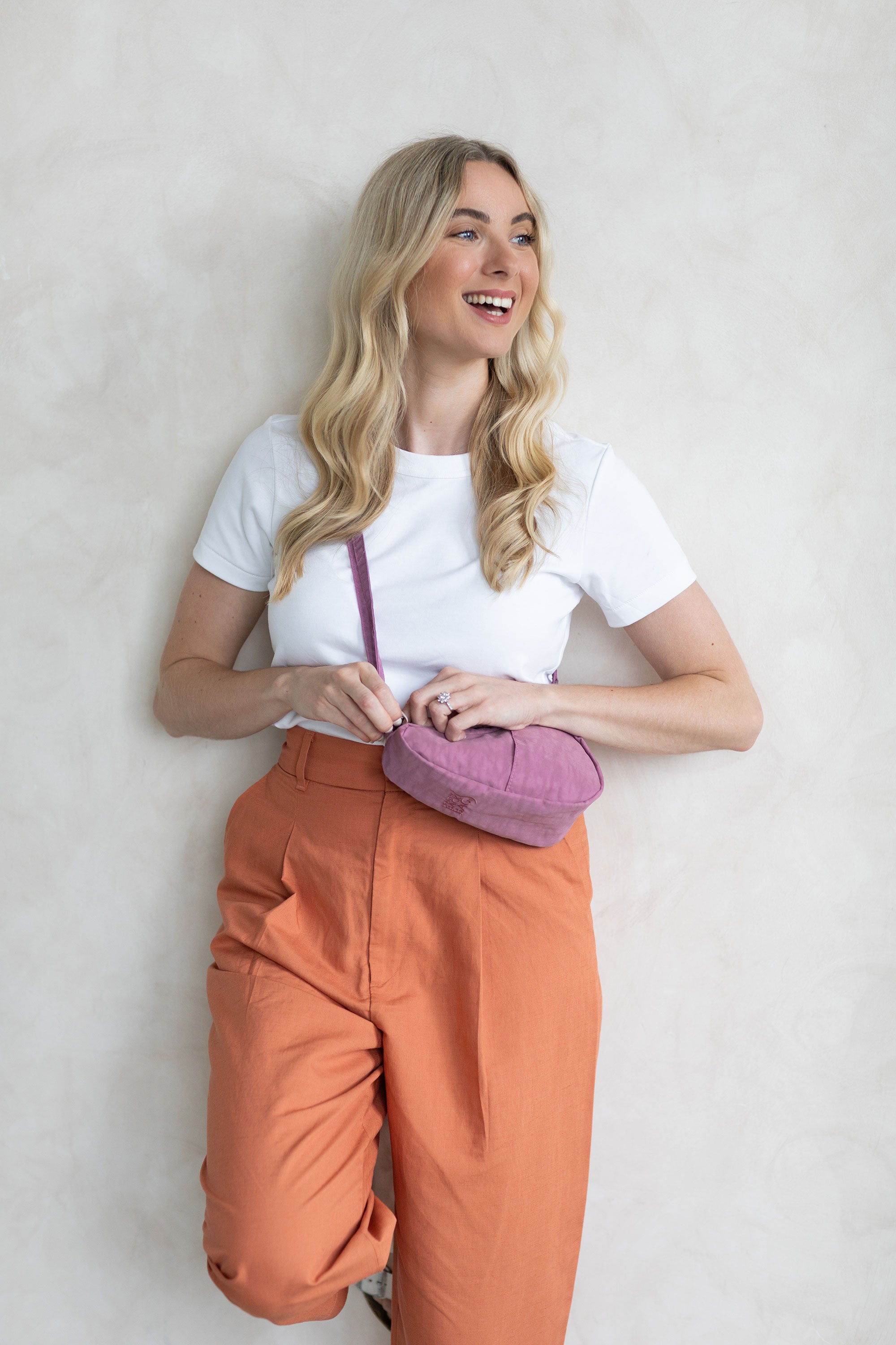 ヘルシーバックバッグ テクスチャードナイロン ミニバッグレット オーキッド 25SS 25SS NEW SMALL BAGLETT Textured nylon Orchid コアクラシック テクスチャードナイロン テクスチャードナイロンバッグレット