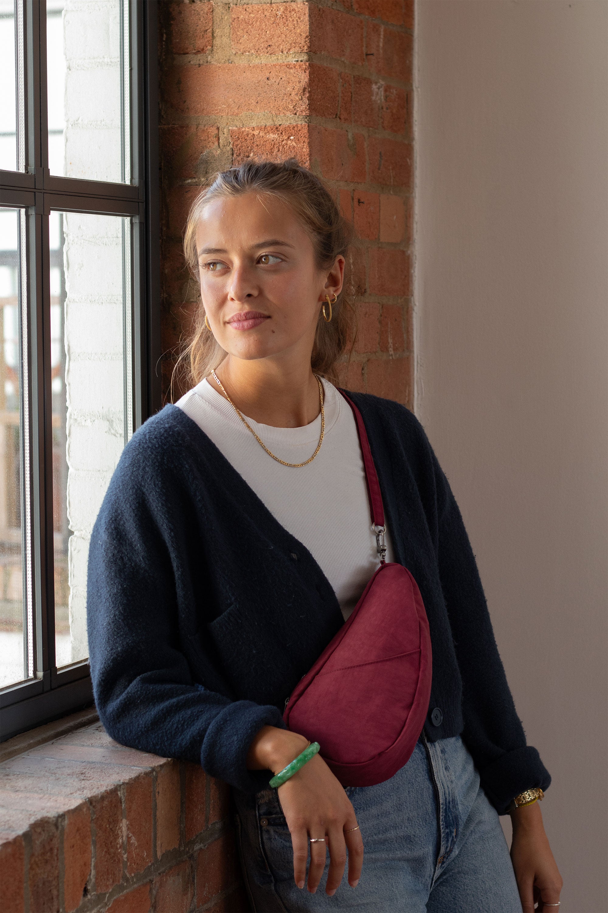 ヘルシーバックバッグ テクスチャードナイロン バッグレット ルビー 10月30日出荷予定 24AW 24SS 24SS NEW eギフト対象 LARGE BAGLETT TEXTURED NYLON Textured nylon Ruby コアクラシック テクスチャードナイロン テクスチャードナイロンラージバッグレット ノベルティフォンタブ バッグレット メール便指定商品 ラージバッグレット 配送日時指定不可