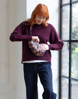 ヘルシーバックバッグ 新作先行販売/プリント バッグレット ハーフムーン 25AW 25AW 25AW NEW Print Half Moon ノベルティフォンタブ バッグレット パターン&プリント 会員限定