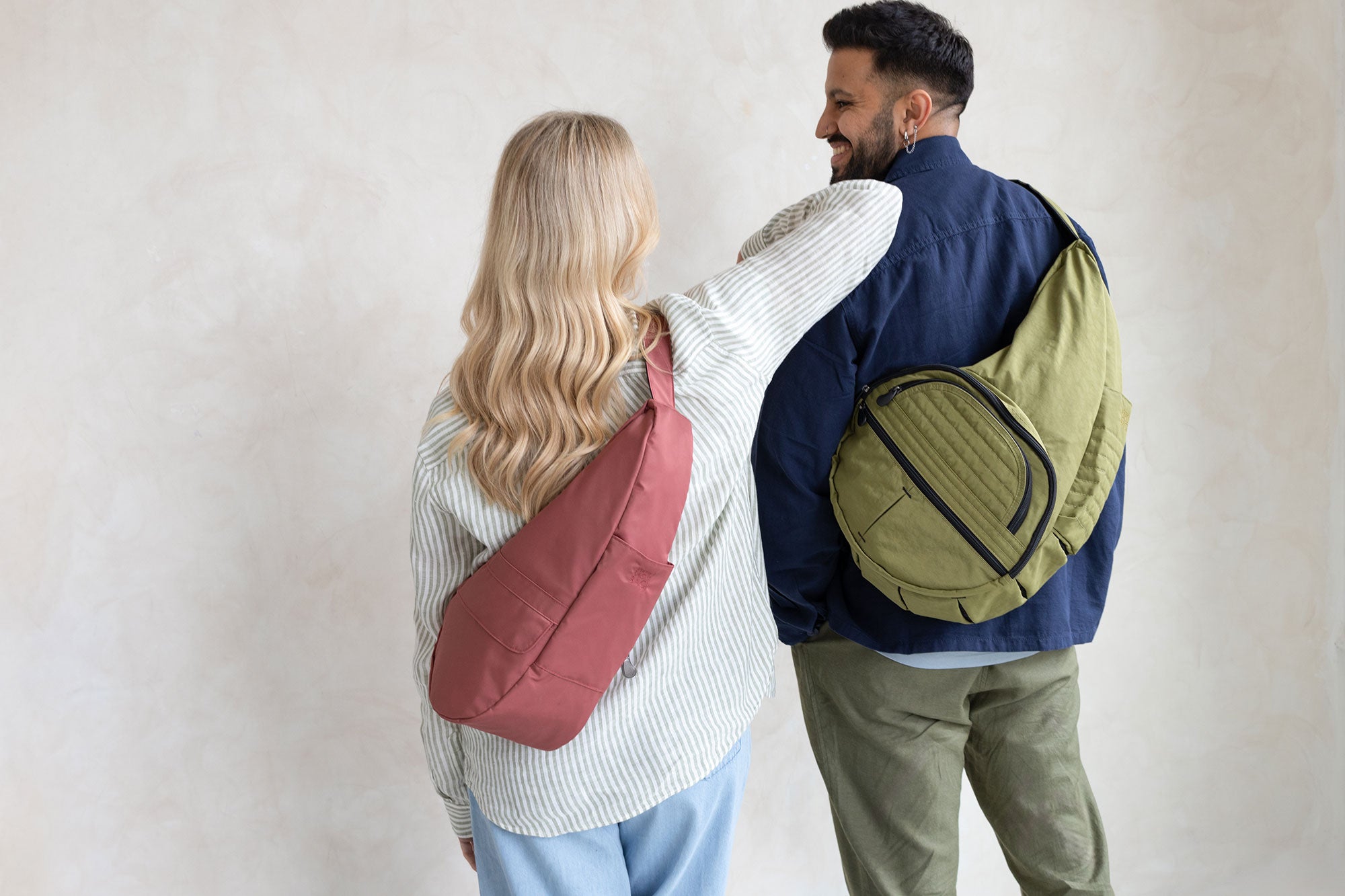 ヘルシーバックバッグ リサイクルナイロン Sサイズ シナモン 25SS 25SS NEW gallerylink4 Recycled Nylon Cinnamon S size Sサイズ コアクラシック テクスチャードナイロンSサイズ ノベルティS以上