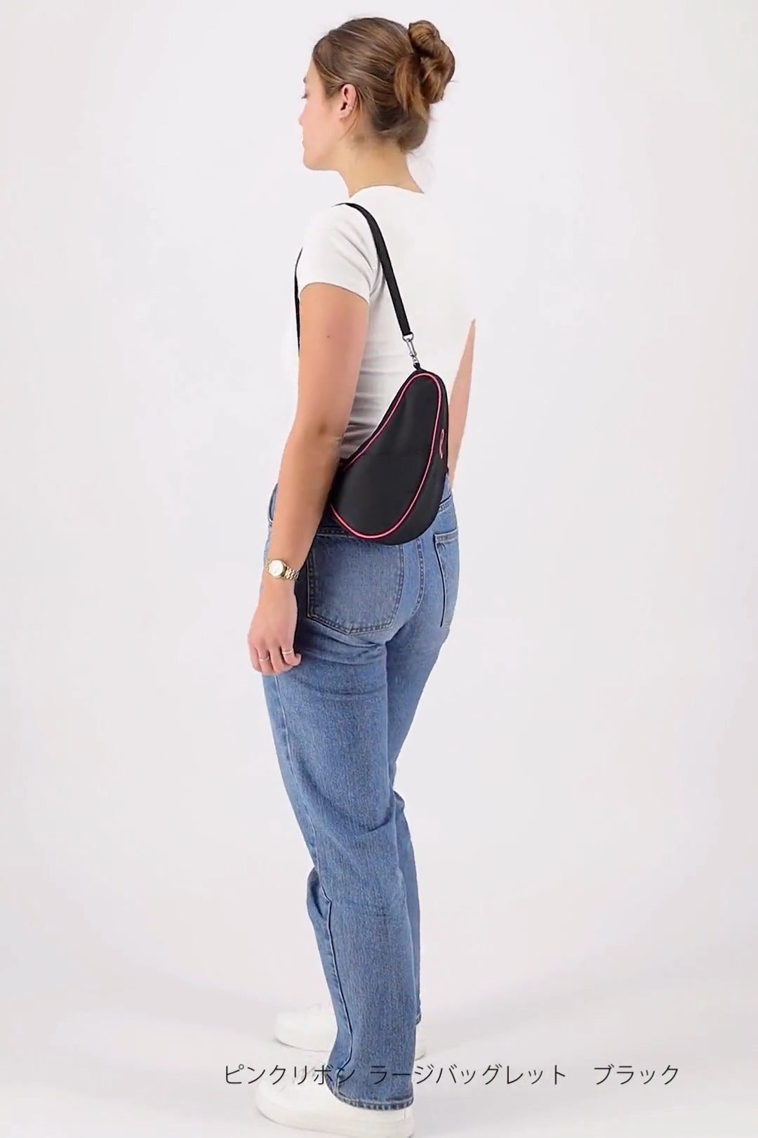 ヘルシーバックバッグ テクスチャードナイロン バッグレット ダーク