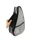 ヘルシーバックバッグ マイクロファイバー Mサイズ ムーンロック eギフト対象 For Her For Him GRAY M size MICROFIBER Mサイズ SIZEMORLARGER_2025 クリアランス グレー コアクラシック ノベルティS以上 マイクロファイバーMサイズ 大容量ジッパーポケット付きMサイズ