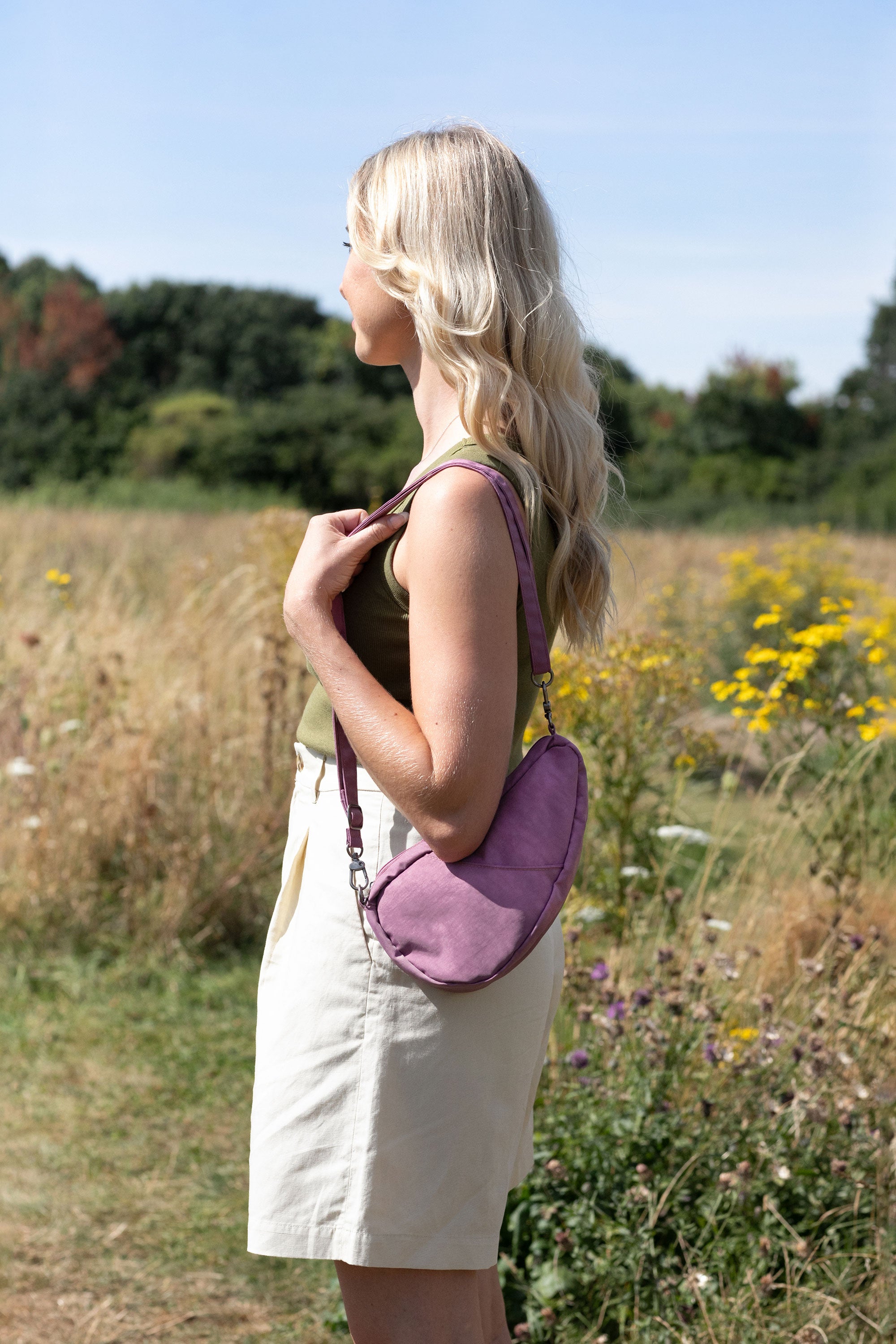 ヘルシーバックバッグ テクスチャードナイロン バッグレット オーキッド 25SS 25SS 25SS NEW LARGE BAGLETT TEXTURED NYLON Textured nylon Orchid コアクラシック テクスチャードナイロン テクスチャードナイロンラージバッグレット バッグレット ラージバッグレット