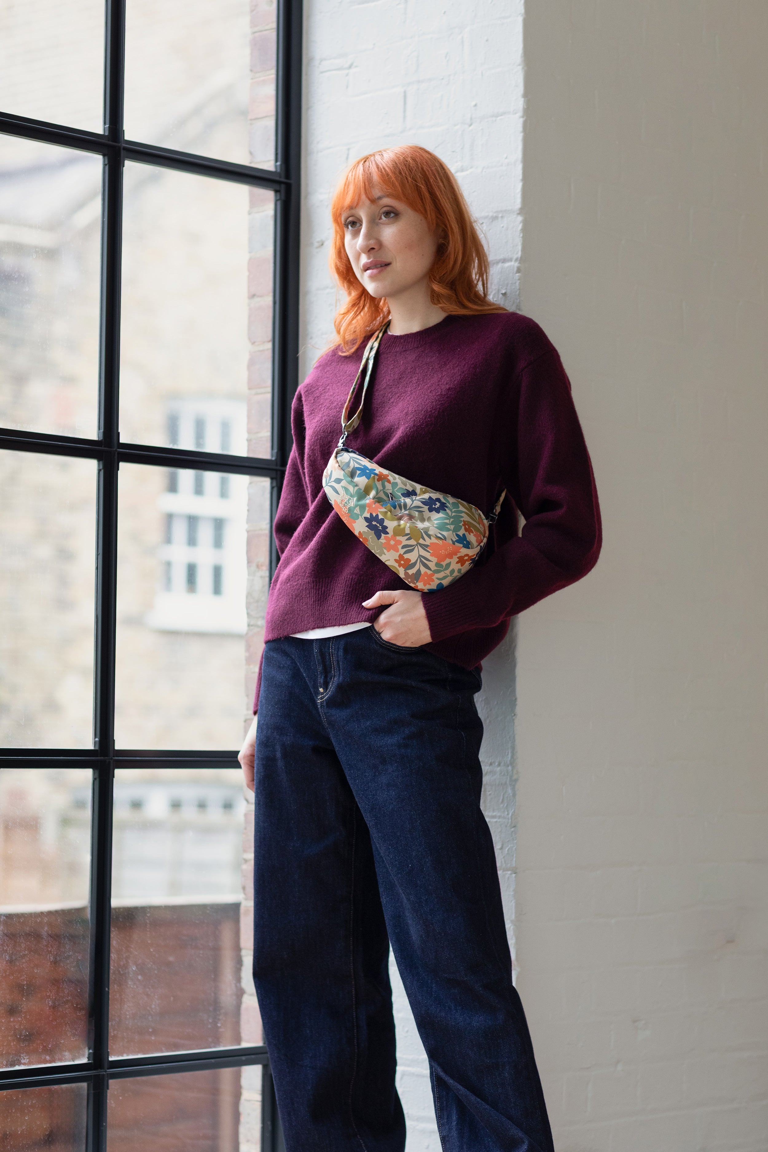 ヘルシーバックバッグ 新作先行販売／プリント バッグレット フローラ1 25AW 25AW 25AW NEW Print Flora 1 ノベルティフォンタブ バッグレット パターン＆プリント
