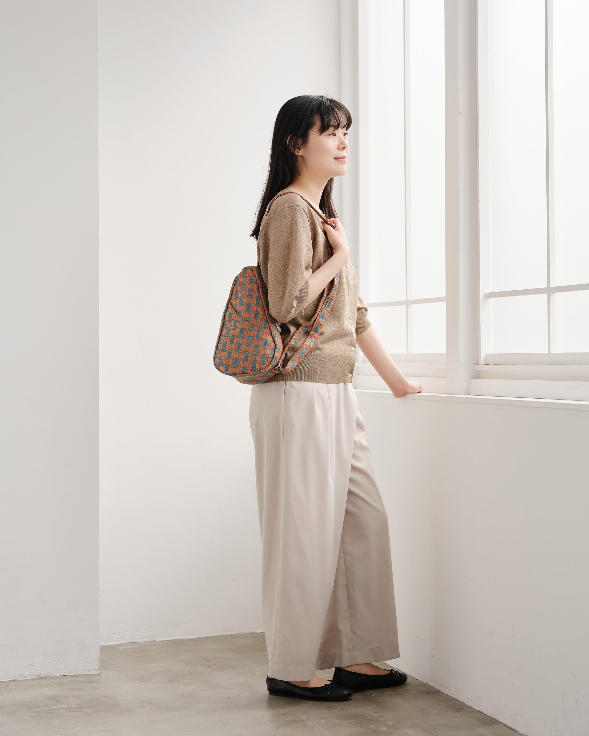 ヘルシーバックバッグ 《予約販売／8月25日出荷予定》バスケットウイーブ スリング（ノミィ） パンプキン 26AW 26AW 26AW NEW 26AW先行販売 26AW先行販売_予約分 会員限定カート表示
