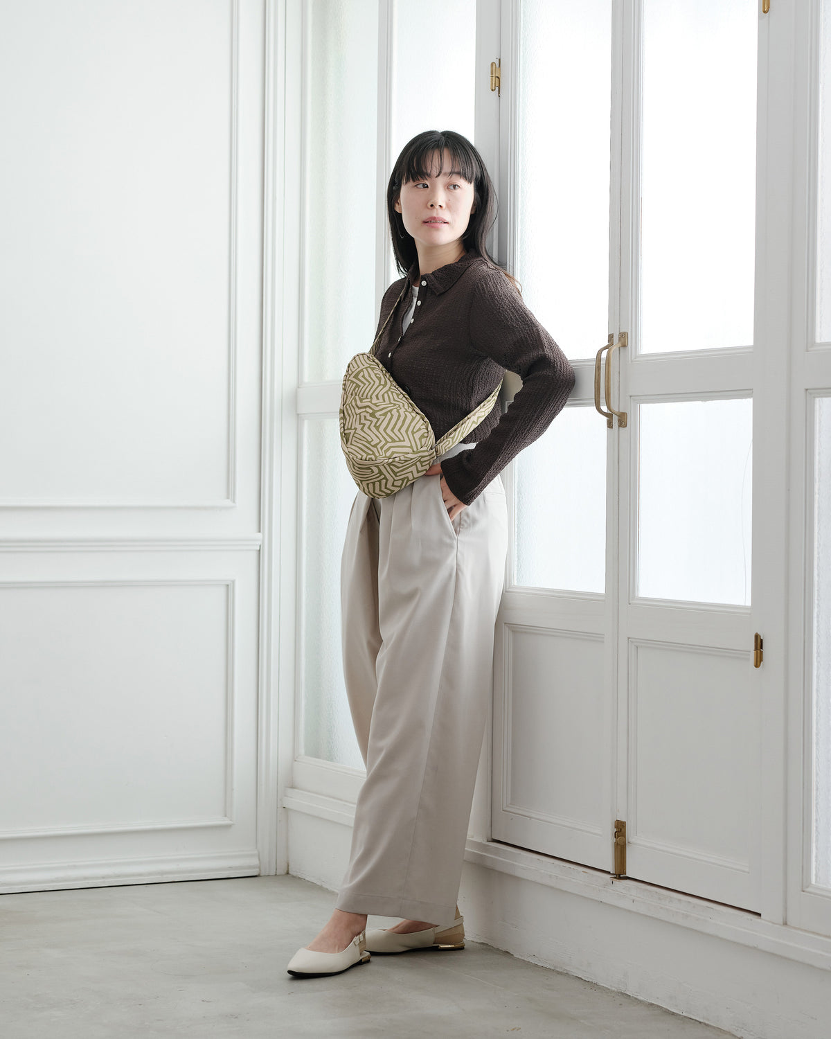 ヘルシーバックバッグ プリント スリング（ノミィ） メイズ レモングラス 26AW 26AW 26AW NEW 26AW先行販売 パターン・柄 パターン＆プリント