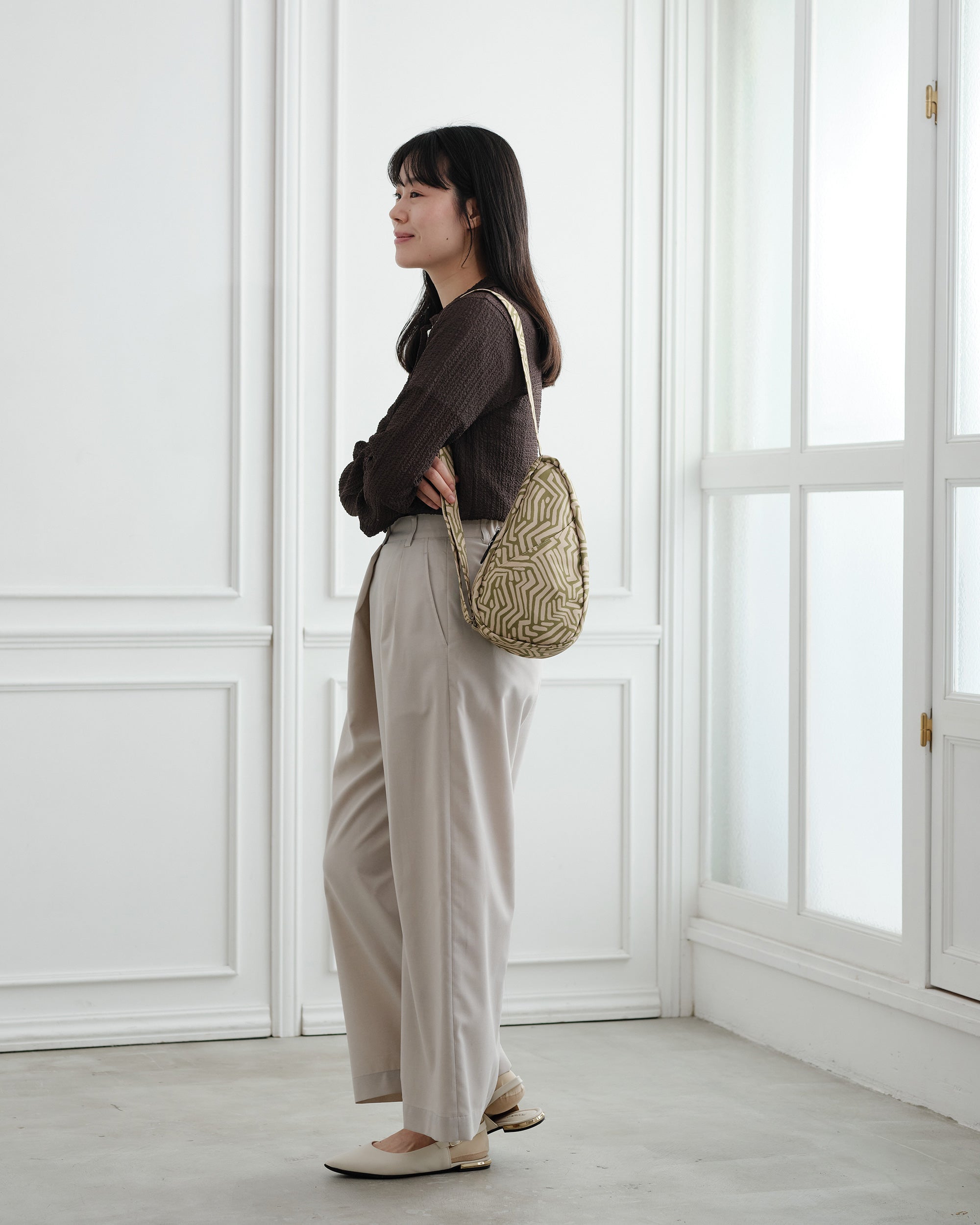 ヘルシーバックバッグ 《先行販売》プリント スリング（ノミィ） メイズ レモングラス 26AW 26AW 26AW NEW 26AW先行販売 26AW先行販売_在庫分 会員限定カート表示