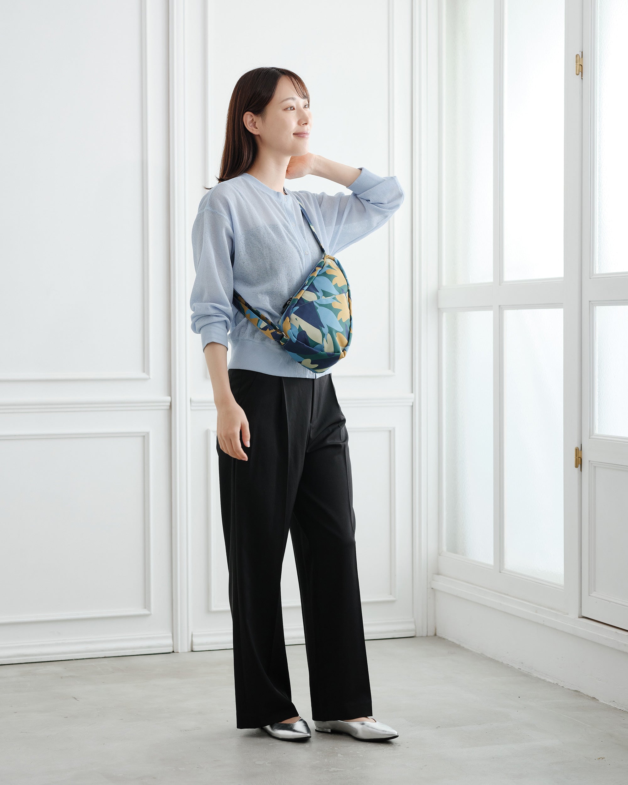 先行販売》プリント スリング（ノミィ） マキシフローラ スカイ 26AW