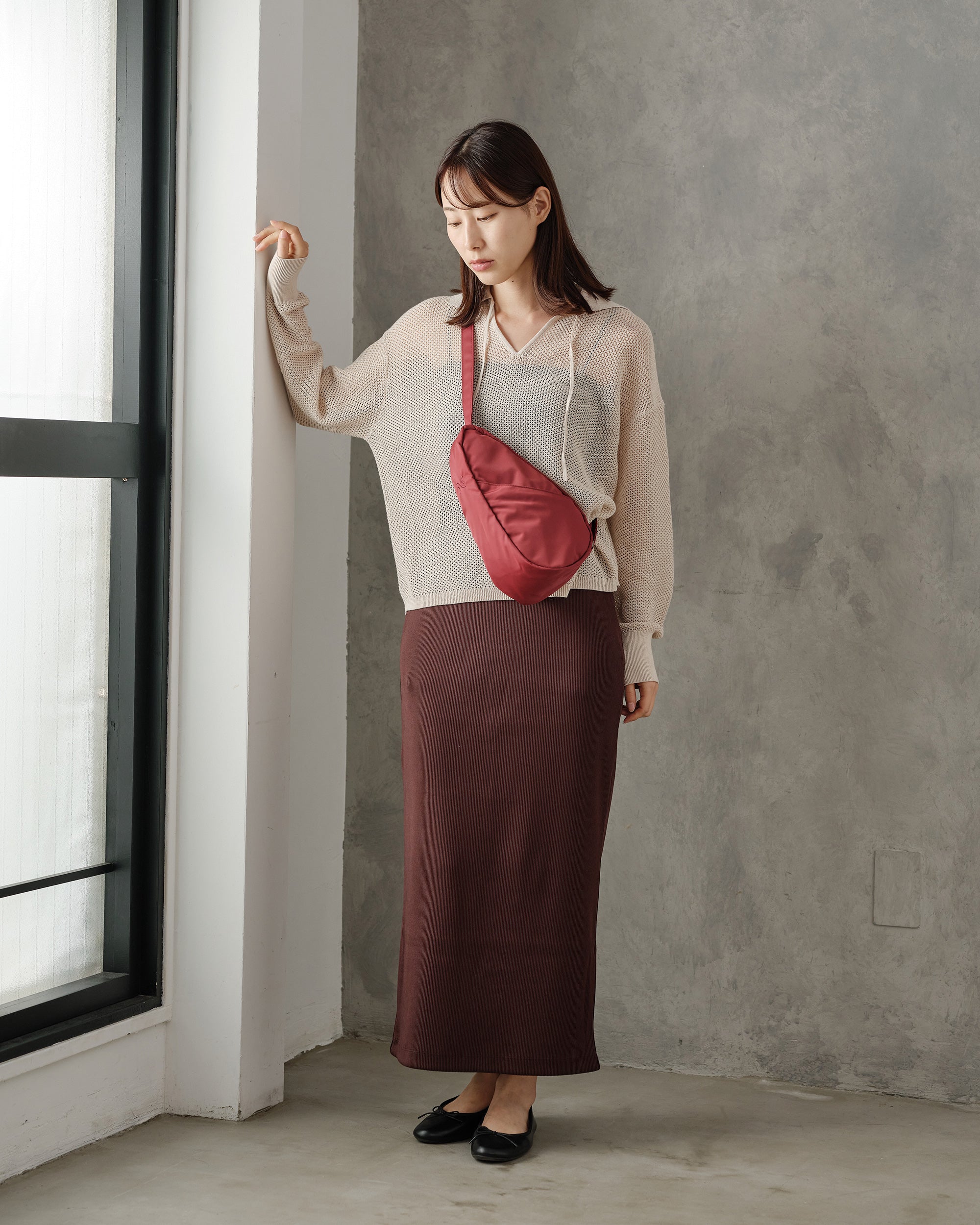 ヘルシーバックバッグ 《予約販売／8月25日出荷予定》リサイクルナイロン スリング（ノミィ） チリ 26AW 26AW 26AW NEW 26AW先行販売 26AW先行販売_予約分 会員限定カート表示