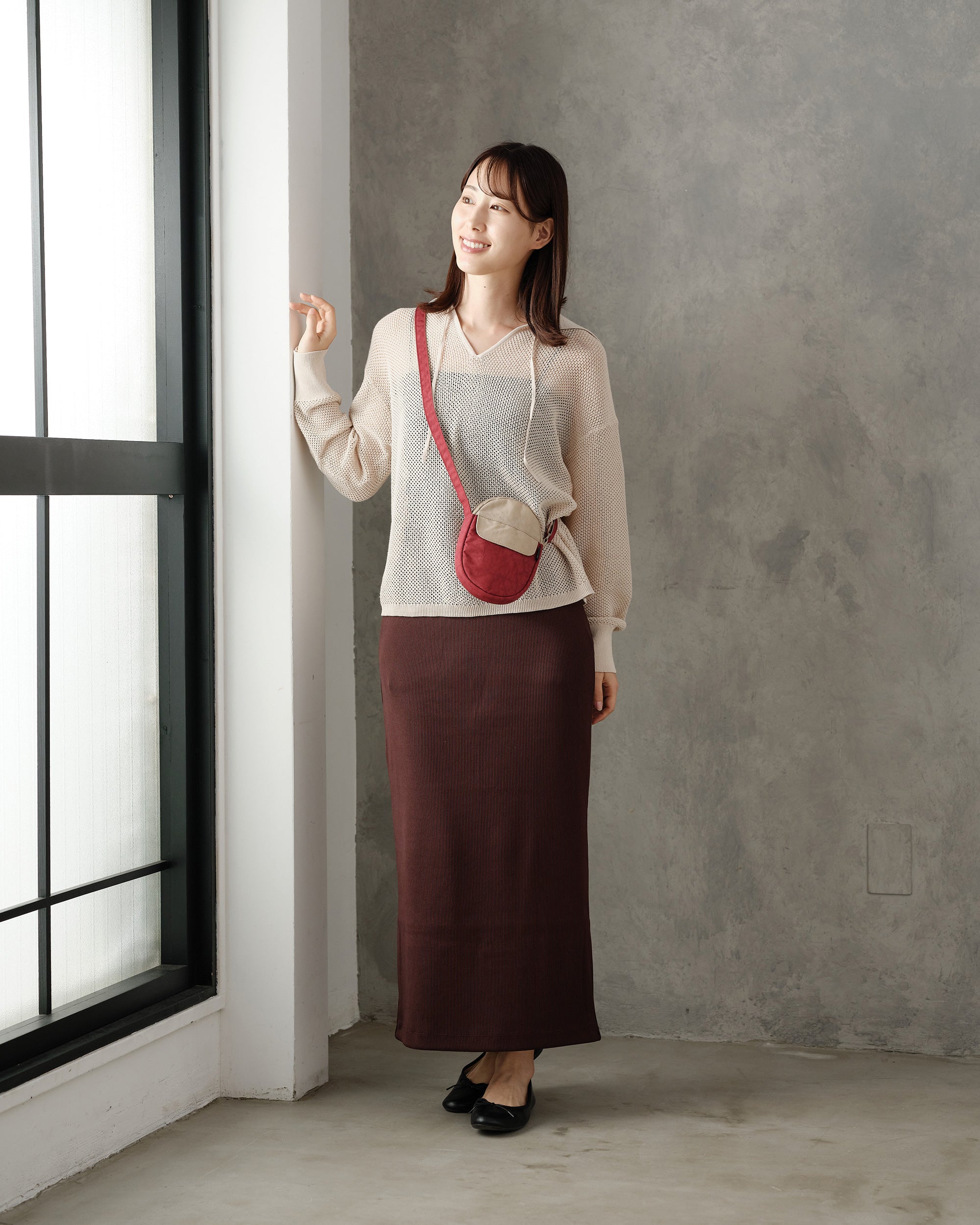 ヘルシーバックバッグ 《予約販売／8月25日出荷予定》ノミィポケット ガーネット/サンドストーン 26AW 26AW 26AW NEW 26AW先行販売 26AW先行販売_予約分 会員限定カート表示