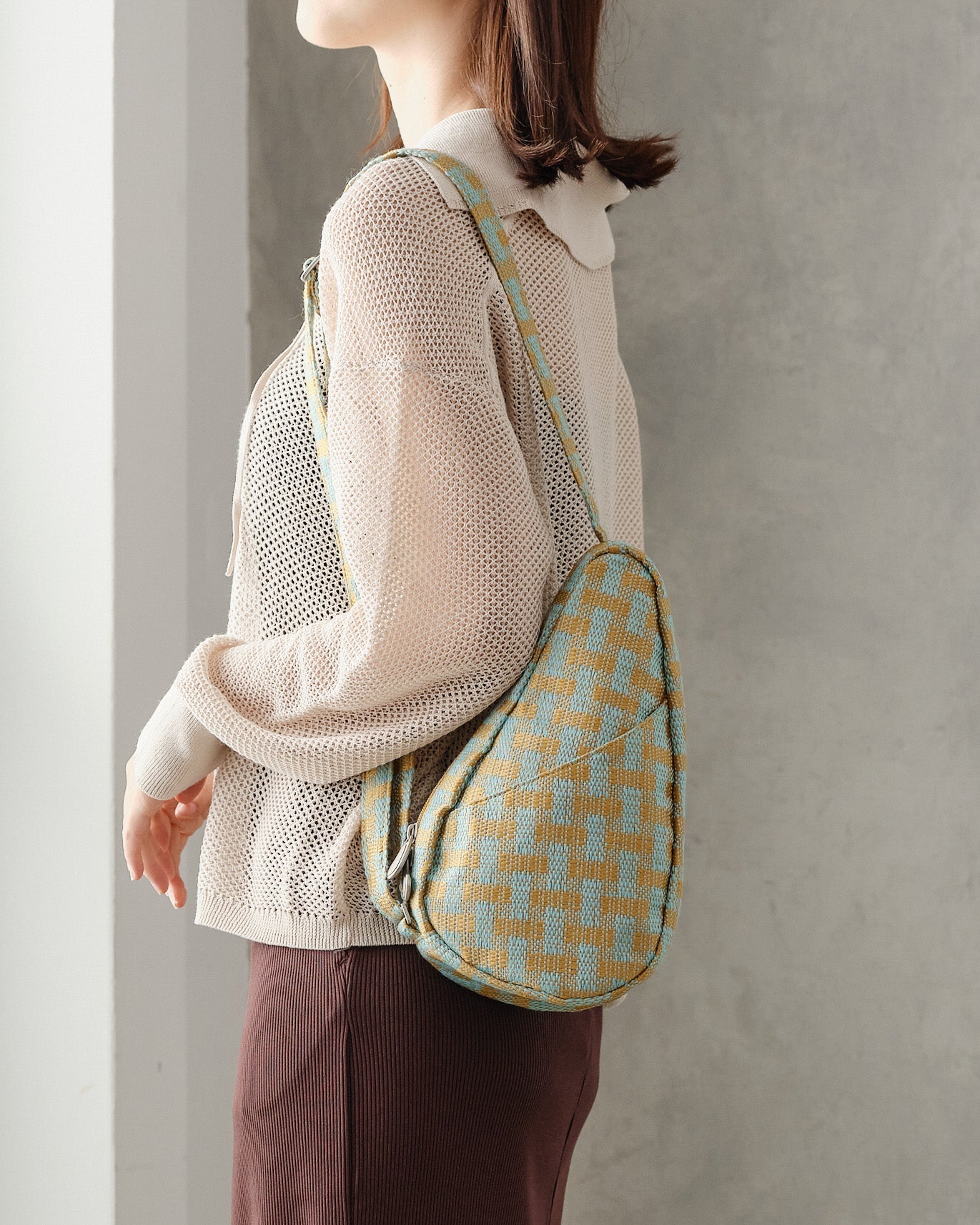 ヘルシーバックバッグ 《予約販売／8月25日出荷予定》バスケットウイーブ スリング（ノミィ） アクア 26AW 26AW 26AW NEW 26AW先行販売 26AW先行販売_予約分 会員限定カート表示