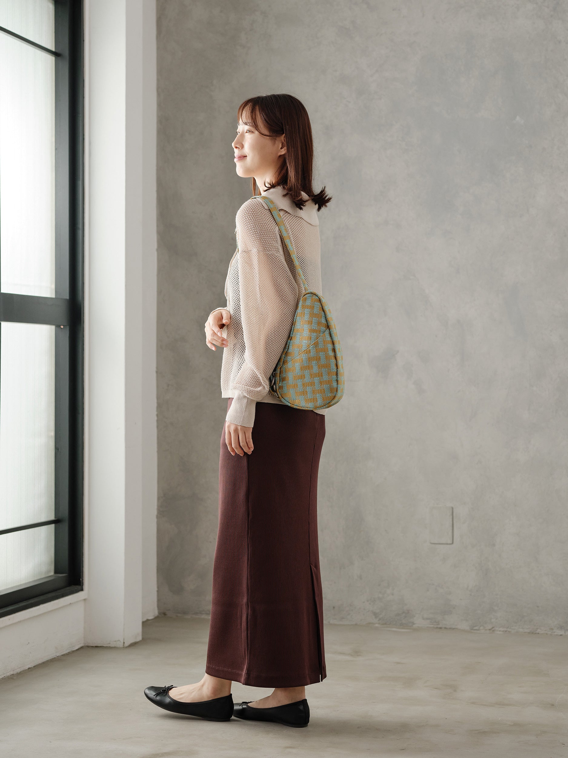 ヘルシーバックバッグ 《予約販売／8月25日出荷予定》バスケットウイーブ スリング（ノミィ） アクア 26AW 26AW 26AW NEW 26AW先行販売 26AW先行販売_予約分 会員限定カート表示