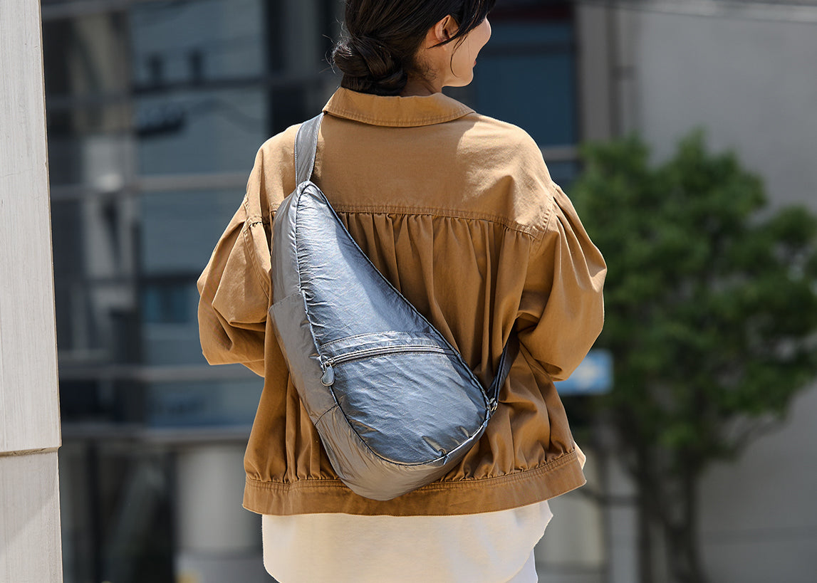 Healthy Back Bag メタリック　ツイル　ティール　S 青緑　鴨 ヘルシーバックバッグ テクスチャードナイロン Sサイズ ダークティール
