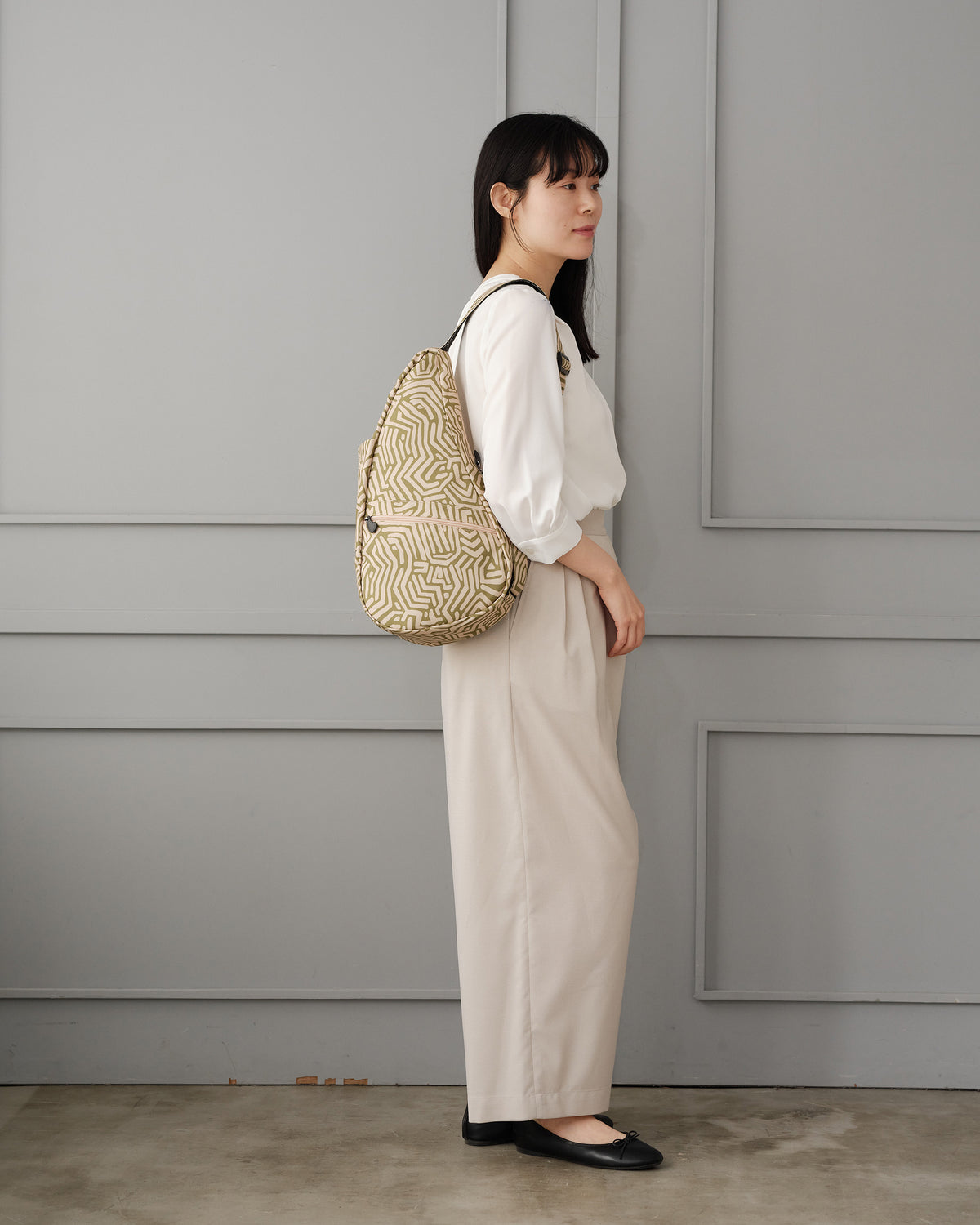 ヘルシーバックバッグ プリント Sサイズ メイズ レモングラス 26AW 26AW 26AW NEW 26AW先行販売 ノベルティS以上_26AW先行販売 パターン・柄 パターン＆プリント