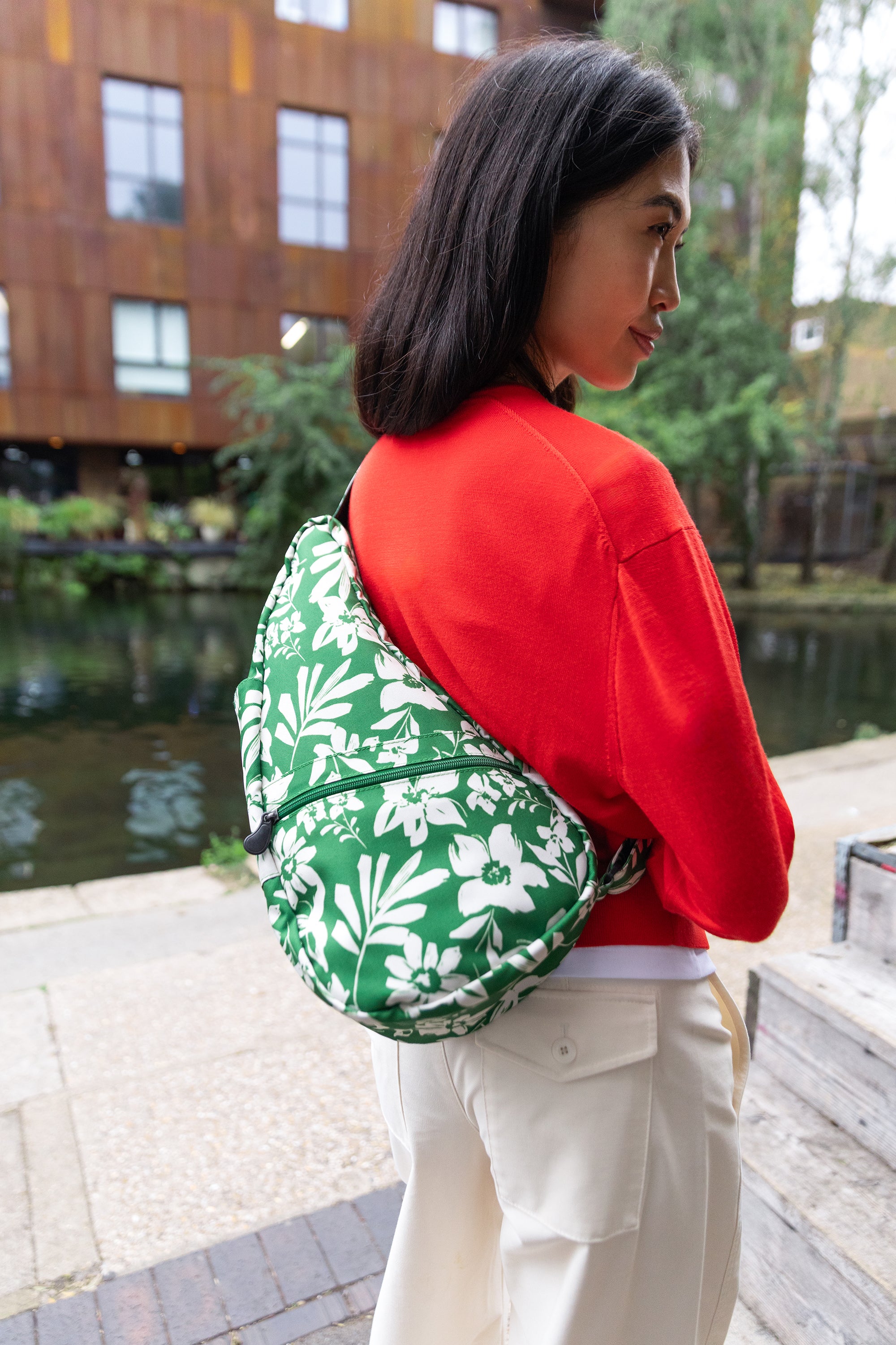 ヘルシーバックバッグ 《先行販売》プリント Sサイズ メドウグリーン 26SS 26SS 26SS NEW ノベルティS以上 パターン＆プリント 会員限定カート表示