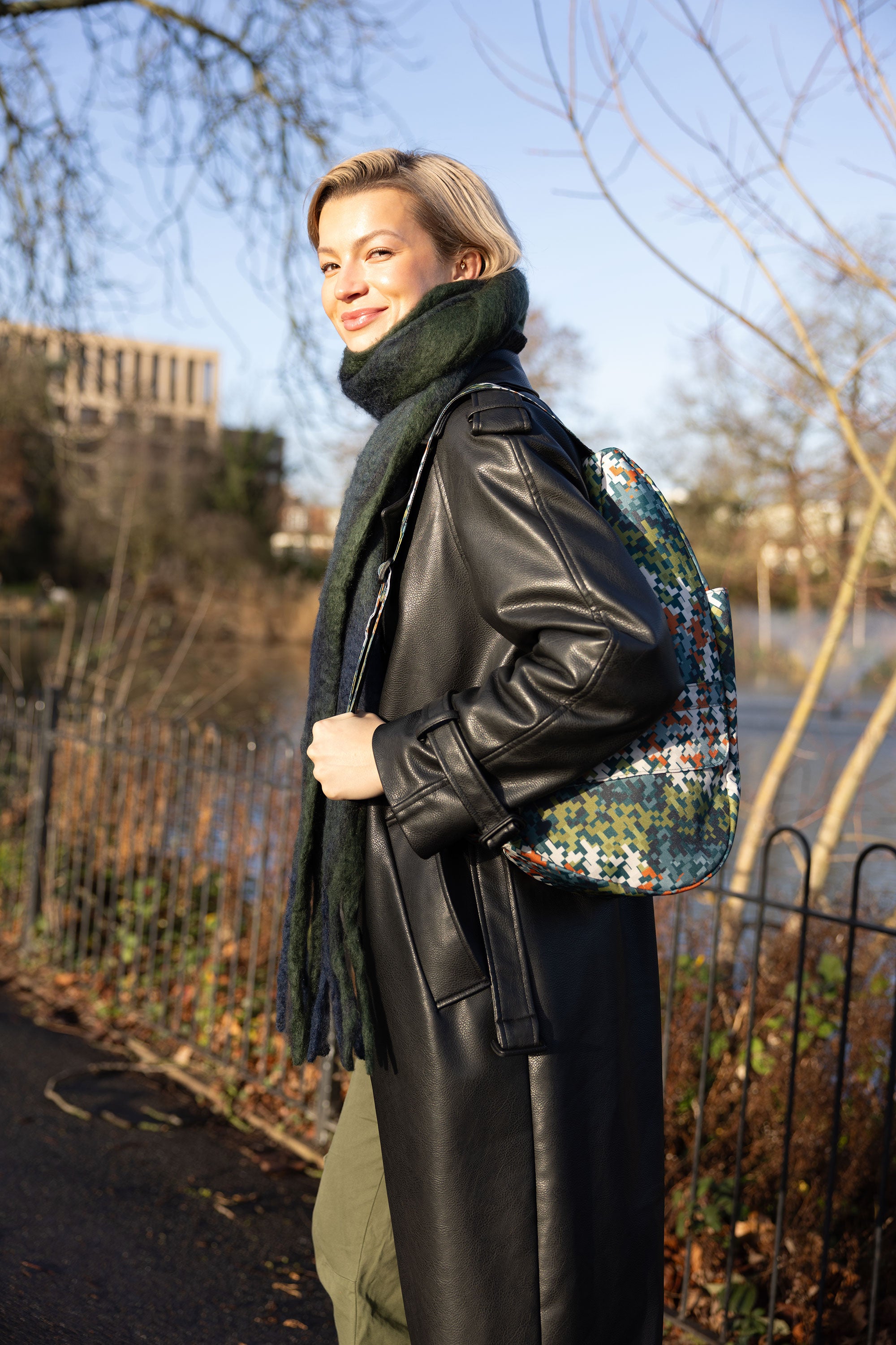 ヘルシーバックバッグ プリント Sサイズ パズル 24AW 24AW NEW eギフト対象 PATTERN Print Puzzle S size Sサイズ ノベルティS以上 パターン＆プリント 予約1017出荷
