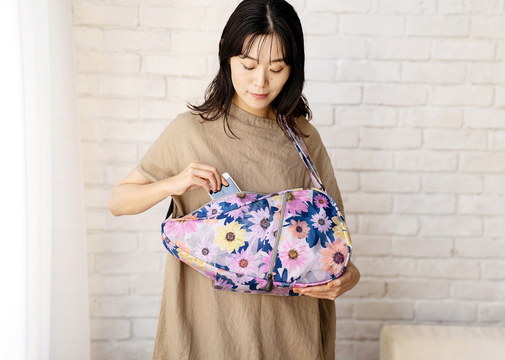 ヘルシーバックバッグ プリント Sサイズ セレニティー - 軽量