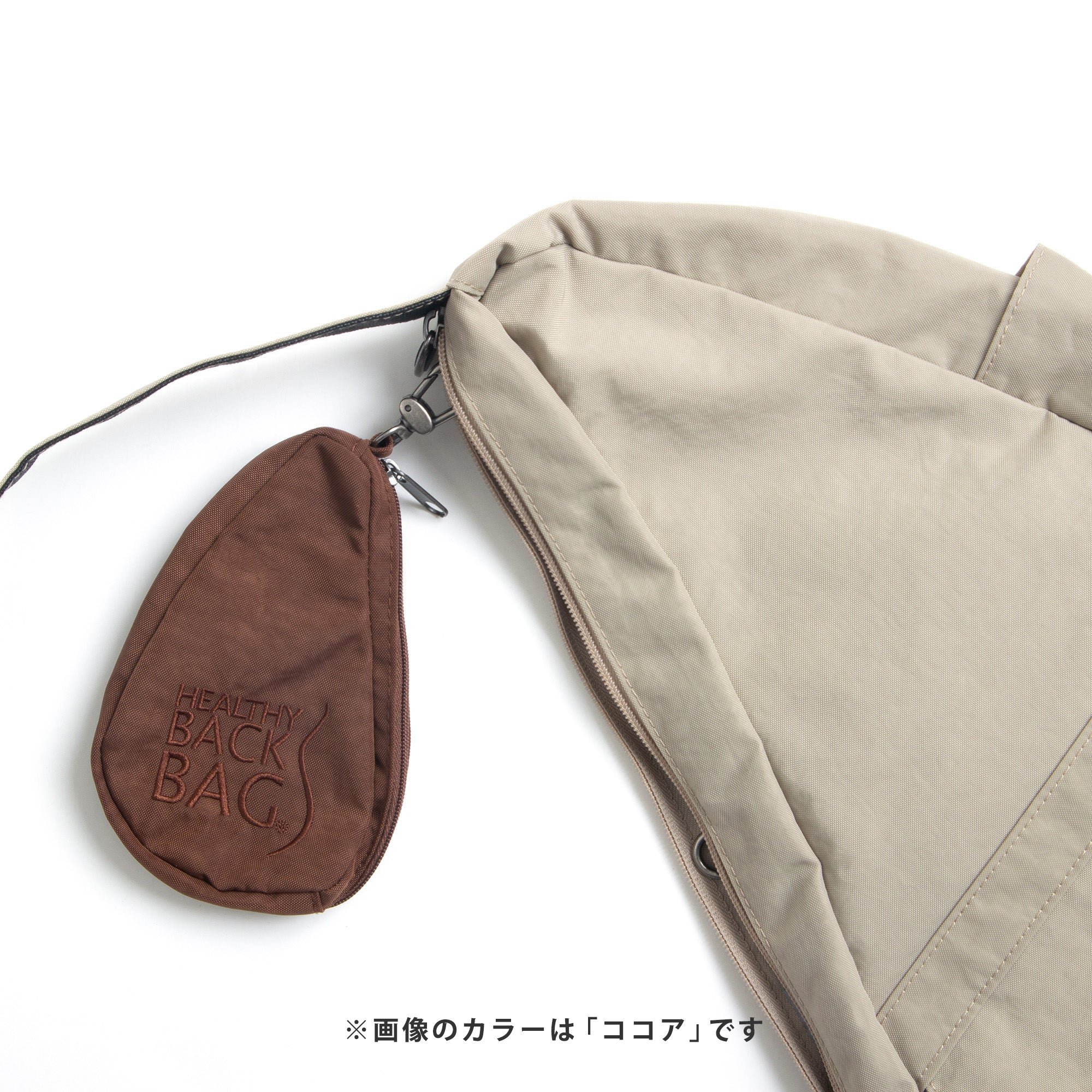 ヘルシーバックバッグ ミニポーチ テクスチャードナイロン サングリア（約15x15x1cm） Textured nylon Sangria アクセサリー コアクラシック ノベルティ メール便指定商品