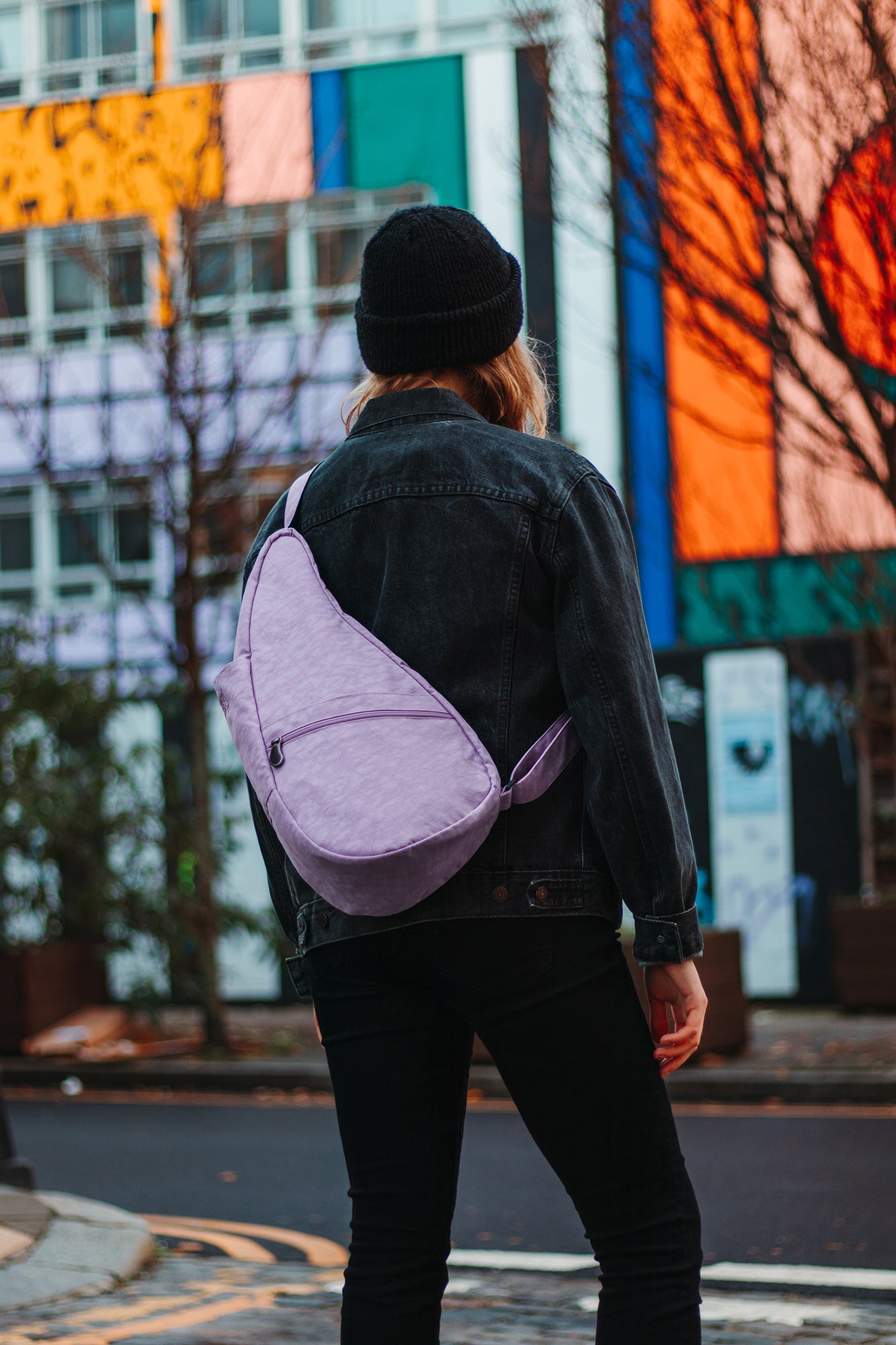 ヘルシーバックバッグ テクスチャードナイロン Sサイズ ウィステリア 22SS eギフト対象 For Her PINK PURPLE S size Sサイズ TEXTURED NYLON Textured nylon Wisteria wakeupcall コアクラシック テクスチャードナイロン テクスチャードナイロンSサイズ パープル ピンク ポイント対象外 大容量ジッパーポケット付きSサイズ