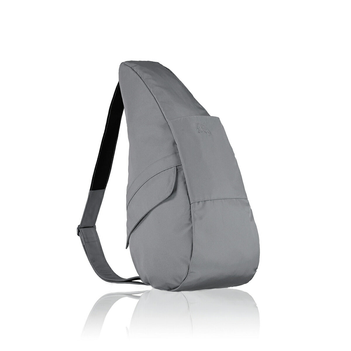 ヘルシーバックバッグ マイクロファイバー Mサイズ ムーンロック eギフト対象 For Her For Him GRAY M size MICROFIBER Mサイズ クリアランス グレー コアクラシック ノベルティS以上 マイクロファイバーMサイズ 大容量ジッパーポケット付きMサイズ