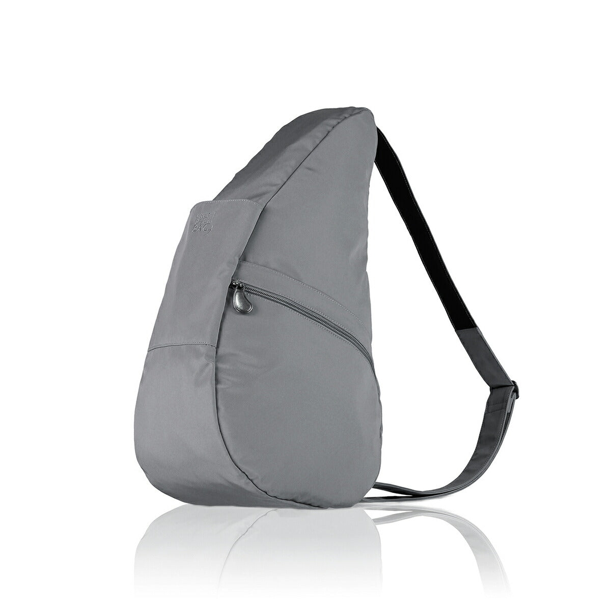 ヘルシーバックバッグ マイクロファイバー Mサイズ ムーンロック eギフト対象 For Her For Him GRAY M size MICROFIBER Mサイズ クリアランス グレー コアクラシック ノベルティS以上 マイクロファイバーMサイズ 大容量ジッパーポケット付きMサイズ