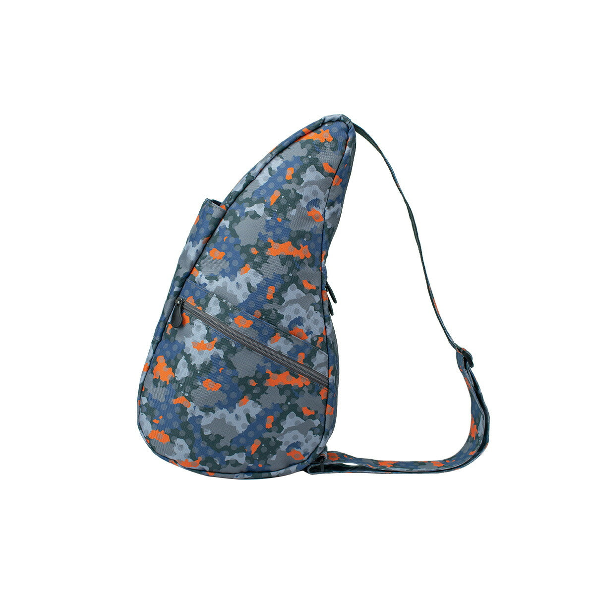 ヘルシーバックバッグ プリント Sサイズ フュージョンカモ 2021SS NEW COLLECTION BLUE eギフト対象 For Her For Him GRAY PATTERN PRINT S size SALE Sサイズ エキュート赤羽2208 グレー パターン・柄 パターン＆プリント ブルー プリント ポイント対象外 大容量ジッパーポケット付きSサイズ